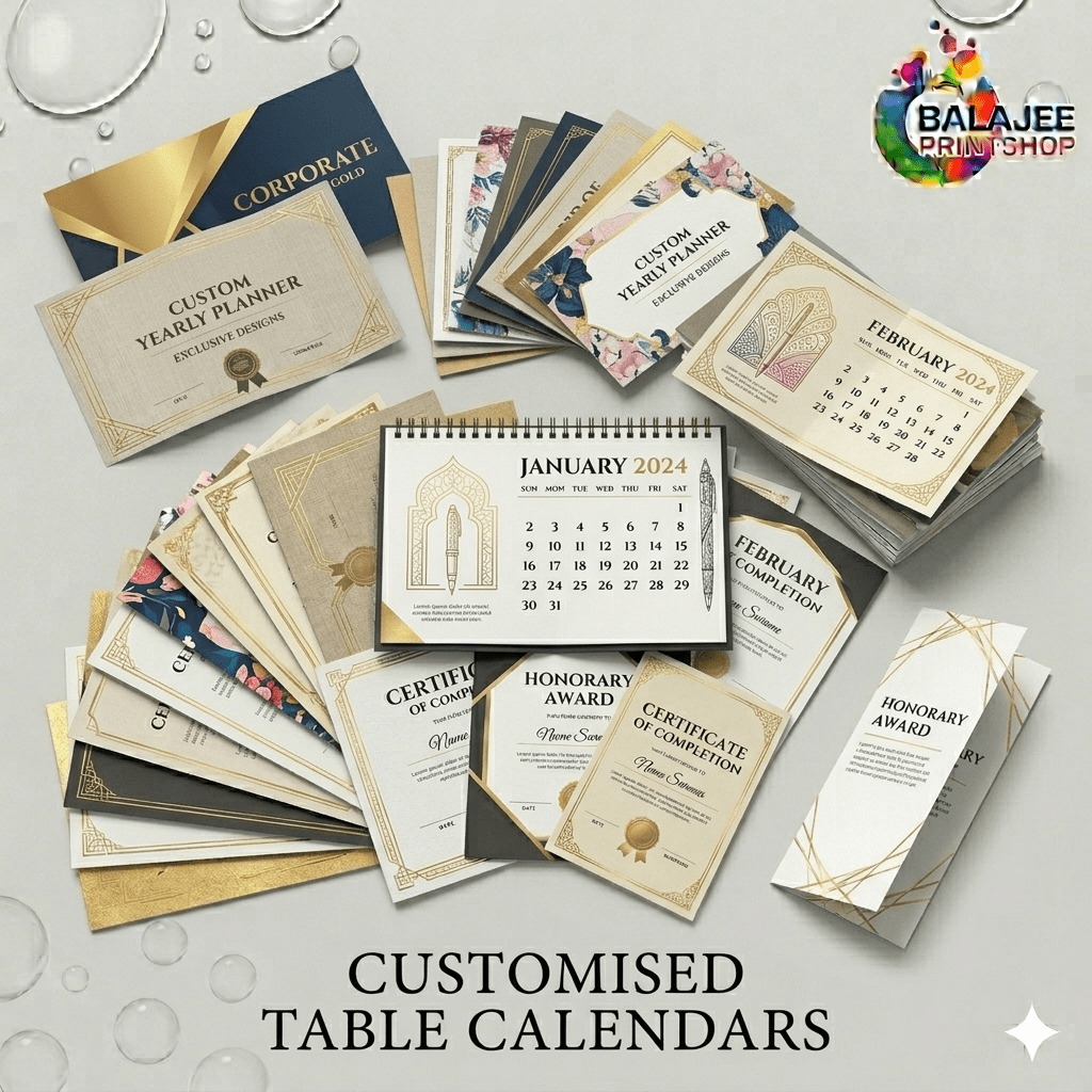 CUSTOMISED TABLE CALONDERS