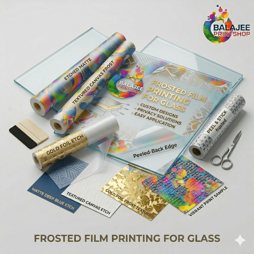 FROSTED FILM PRINTING FOR GLASS
